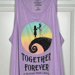 Disney  Nightmare Before Christmas Purple Graphic‎ Tank Top Plus Size 2X Photo 0