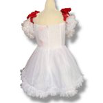 Sugar Thrillz Winter Rose White Tulle Coquette Dress Red Bows Valentine Babydoll Size M Photo 8