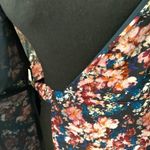 Bobeau Floral blue pink midi chiffon wrap tie dress asymmetrical modest feminine Photo 3