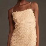 Anthropologie  3D Floral embellished mini dress (NEW) (cream) Photo 2