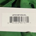 Universal Standard V Neck Tee Shirt Pima Cotton Short Slv Green 4XL (38-40) NWT Photo 4