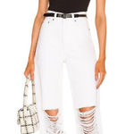 Dr. Denim Echo Wide Leg Jeans in White Ripped 25/32 New Womens Denim Pants Photo 0