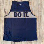 Nike  Just Do It Navy and White Tank Top.  Size Large. EUC. Photo 3