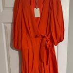 Alex Marie  Enola Surplice V-Neck 3/4 Sleeve Wrap Dress Photo 0