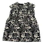 Cato Black Floral Print Dress Sheath Short Sleeve Career Casual Photo 0