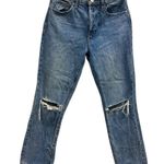 Pistola  Denim Destroyed Ripped Destroyed Straight Leg Blue Jeans Womens 26 Photo 3
