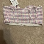 ZARA tweed corset crop top Photo 3