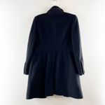 Coach  Long Sleeve Wool Blend Signature C Lined Peacoat Black Small Photo 2