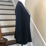 J.Jill Navy Blue Flat Knit Open Cardigan w Hand Pockets Sz XS Photo 1