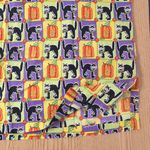 Halloween Print Scrub Top 1 Pocket Black Cats Pumpkins Size 2X Orange Photo 5