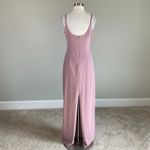 Adrianna Papell  Sleeveless Long Column Evening Gown Pink Size 6 Formal Dress Photo 7