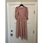 Matilda Jane Women's Size Small Red Stripe Puff Sleeve Pocket Midi Dress Cinch Photo 7