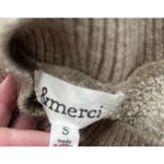 &merci &merci Sweater‎ Floral Brown Small Acrylic Cotton Poly Blend Cropped Floral Photo 4