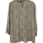 Women Top 2XL Plus Size Animal Print Ruffle Business Career Blouse Top Mob Wife Tan Size L Photo 1