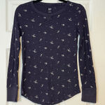 Gap  Floral Print Thermal Tee - Size S Photo 0
