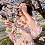 Penelope Rose Smocked Floral Dress Medium Prairie Feminine Ruffle Pink Photo 5