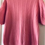 Blair  pink short sleeve v neck with lace sweater Photo 3