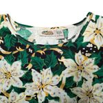 Collections Etc Christmas Holiday White Poinsettia Top Womens Large Sequin Shine Photo 3