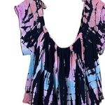 Surf Gypsy  Tie Dye Cold Shoulder Top Size Medium Photo 0