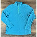 Killtec 1/4 Zip Up Light Fleece Jacket Women's 16(L) Teal Mock Neck Long Sleeve Size L Photo 0