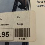 Tru form thigh high stockings beige xl Photo 3