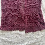 Connections NYC Vintage Burgundy "Free Size" Crocheted Vest Red Size undefined Photo 3