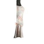 None White Racerback Tank Top With Butterflier Women's Size M Photo 7