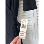 Jones New York Dress Black Wrap Midi 3/4 Sleeve Size 12 classic cool Photo 2