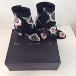 Rebecca Minkoff Embroidered Flower Black Boots  Photo 0