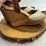 Altar'd State ALTAR’D STATE Women’s Natural Abie Cork Platform Crochet Size 8 Photo 4