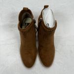 DV8 Dolce Vita Brown Suede Ankle Booties Western‎ Accents Size 6 Photo 2