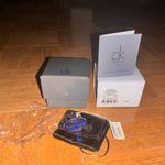 Calvin Klein NEW  Silver Stainless Steel Blue Continuity Statement Ring sz 9 Photo 5