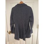 Jayko Tattered Navy Tweed Top Jacket Sz. 38 (US 6) Blue Photo 5