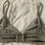 Calvin Klein Grey  Triangle Bralette Photo 1