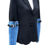 Loragal hybrid denim buckle blazer Black Photo 2