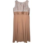 R & M Richards 2000s Champagne Formal Dress & Brocade Jacket 22W Photo 6