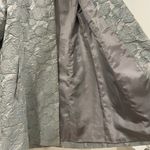 Grace Chuang floral jacquard formal blazer evening jacket pewter grey blue Gray Photo 3