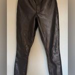 Abercrombie & Fitch Abercrombie curve love Black Vegan Leather high-rise pants Photo 3