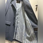 Vintage Classic Johnny Carson Lined Trench Coat Men's Size 36 R Blue Photo 5