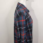D&Co. Teal Blue and Red Plaid Half Button Photo 2