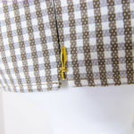 Etcetera light brown gingham sheath dress with pockets, women's size 8 Photo 9