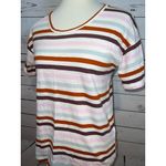 Madewell  Whisper Cotton Tee Shirt Small Striped‎ T-Shirt short sleeve Womens Photo 2