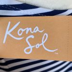 Kona Sol women's size small 4-6 navy blue and white stripe tankini swimsuit Photo 10