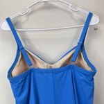 Lands' End Blue Slender Suit Mini Swim Dress One Piece Size 10 D Photo 3