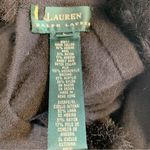 Ralph Lauren Lauren  Black Fur Collar Evening Dress Size Large Photo 12