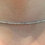 Handmade silver beaded choker Photo 0