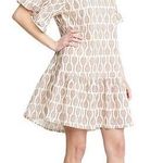 PINK CHICKEN MINI DRESS WOMENS HALSEY WITH TENNIS RACKETS SIZE SMALL Photo 1