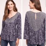 Anthropologie Akemi + Kin Marcella Peasant Blouse Paisley Boho M Photo 1