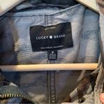 Lucky Brand Camo Jacket Denim Weight Size Medium Detachable Hood Photo 2