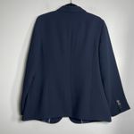 Talbots Single Breasted Blazer Plus Size 16 Navy Blue Career Business Modern Photo 3